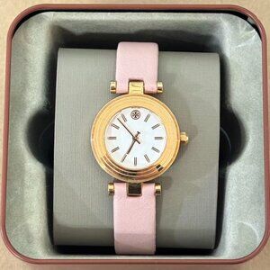 Tory Burch TBW9008 Classic T Rose Gold Pink Leather Women's Watch
